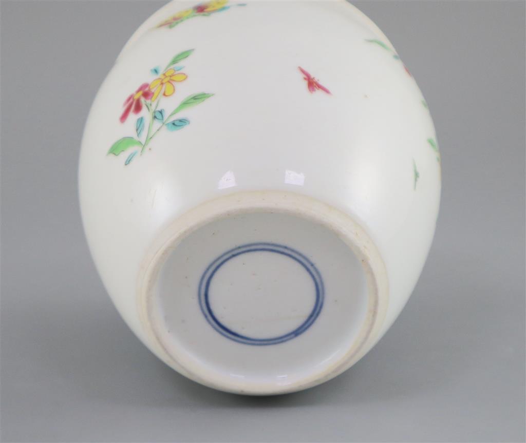 An unusual Chinese famille rose small jardiniere, Qianlong period, 11cm high, 12cm diameter